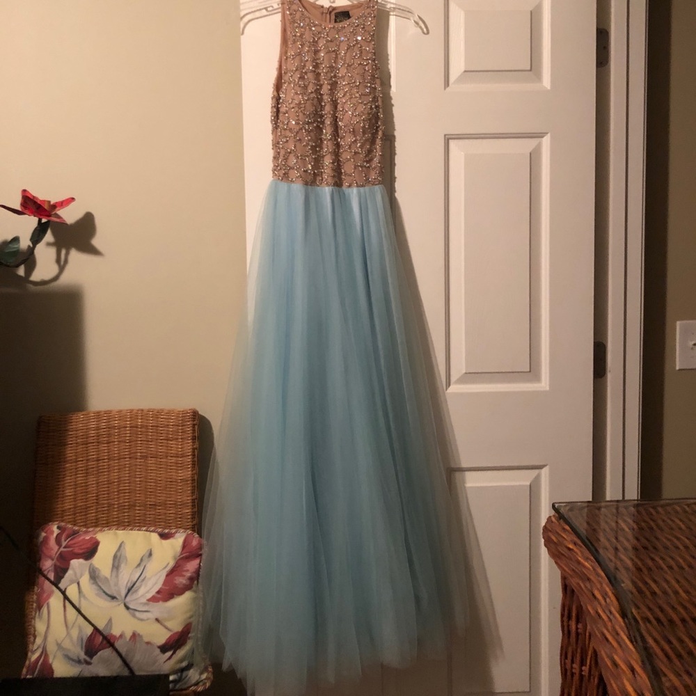 Blue Sparkly Glamour by Terani Dress